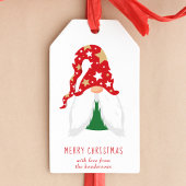 Étiquettes-cadeau Joyeux Noël Gnomes Personnalisé