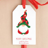 Étiquettes-cadeau Joyeux Noël Gnomes Personnalisé