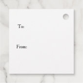 Étiquettes Cadeau Joyeux Noël Gnomes Rouge, Rustique, Plaid, Branché (Dos)