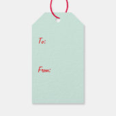 Étiquettes-cadeau Joyeux Noël Goldendoodles Chiens de vacances (Dos)