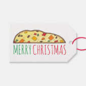 Étiquettes-cadeau Joyeux Noël Italien Biscotti Cookies (Devant (Horizontal))