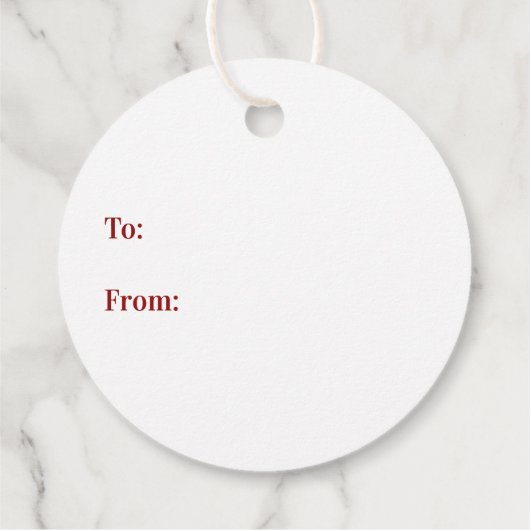 Étiquettes Cadeau Joyeux Noël Italien, Bouon Natale, Custom (Dos)