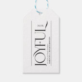 Étiquettes-cadeau Joyeux Noël Joyeuses Fêtes Modernes (Devant)