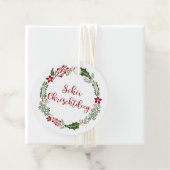 Étiquettes Cadeau Joyeux Noël luxembourgeois, Custom (En situation)