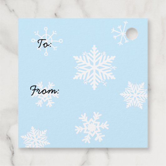 Étiquettes Cadeau Joyeux Noël mignon Snowman (Dos)