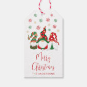 Étiquettes-cadeau Joyeux Noël mignonne Gnomes vacances (Devant)