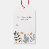 Étiquettes-cadeau Joyeux Noël minimaliste d'orignal (Dos)