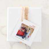 Étiquettes Cadeau Joyeux Noël minime photo (En situation)