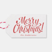 Étiquettes-cadeau Joyeux Noël moderne (Dos Horizontal)