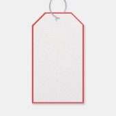 Étiquettes-cadeau Joyeux Noël moderne Calligraphie Script Neige Roug (Dos)