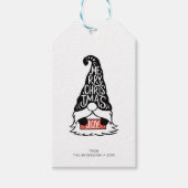 Étiquettes-cadeau Joyeux Noël moderne Gnome Holiday (Devant)