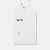 Étiquettes-cadeau Joyeux Noël moderne personnalisable (Dos)