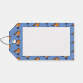 Étiquettes-cadeau Joyeux Noël! Motif européen Robin Red Breast (Dos (Horizontal))