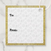 Étiquettes Cadeau Joyeux Noël Nativité bébé Jésus Snowman (Dos)