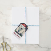 Étiquettes-cadeau Joyeux Noël Ours polaire blanc (Avec de laficelle)