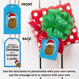 Étiquettes-cadeau Joyeux Noël Patate Personnalisé