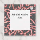 Étiquettes Cadeau Joyeux Noël Peppermenthe Sucres de canne Snowflake (Dos)