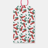 Étiquettes-cadeau Joyeux Noël Petit Camion de ramassage rouge (Dos)