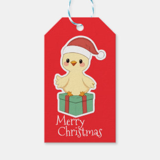 Étiquettes-cadeau Joyeux Noël Poulet