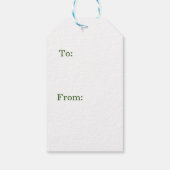 Étiquettes-cadeau Joyeux Noël Rouge Vert Noir Arbres Plaid (Dos)