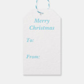 Étiquettes-cadeau Joyeux Noël Samoyé Avec Un Bouton Elf (Dos)