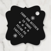 Étiquettes Cadeau Joyeux Noël - Santa Hat moderne (Dos)