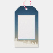 Étiquettes-cadeau Joyeux Noël Scène de neige (Dos)