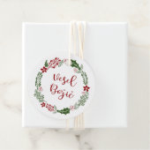 Étiquettes Cadeau Joyeux Noël slovène, Custom (En situation)