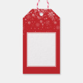Étiquettes-cadeau Joyeux Noël Snowflakes (Dos)
