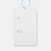 Étiquettes-cadeau Joyeux Noël Snowy House (Dos)