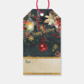 Étiquettes-cadeau Joyeux Noël Splendor Ajouter un nom (Dos)