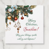 Étiquettes Cadeau Joyeux Noël Sunshine Classic (Devant)