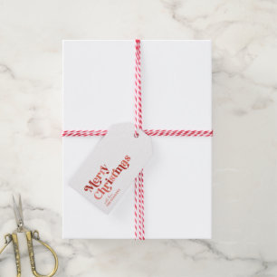 Étiquettes-cadeau Joyeux Noël Sweet Retro