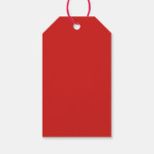 Étiquettes-cadeau Joyeux Noël. Vacances rouge et blanc (Dos)