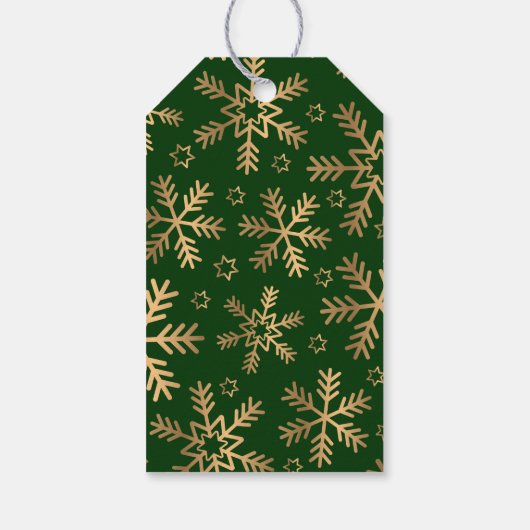 Étiquettes-cadeau Joyeux Noël Vert Simple (Dos)