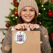 Étiquettes Cadeau Joyeux Noël & Vœux de Pull Moche Renne