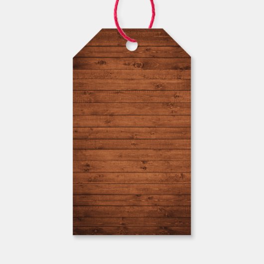 Étiquettes-cadeau Joyeux Noël Y'all Rustique Bois Jar Lumières Camio (Dos)