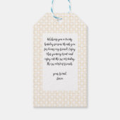 Étiquettes-cadeau Joyeux Panier du Nouvel An (Dos)