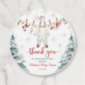 Étiquettes Cadeau Joyeux petit Baby shower (Devant)