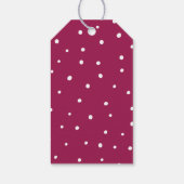 Étiquettes-cadeau Joyeux pin de Noël Feuilles & Berries (Dos)