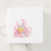 Étiquettes Cadeau Joyeux Pot de Pâques de Fleurs Jaunes (En situation)