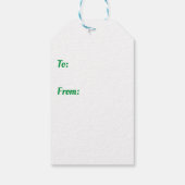 Étiquettes-cadeau Joyeux renne de Noël & Mistletoe (Dos)