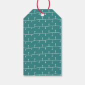 Étiquettes-cadeau Joyeux rennes de Noël avec Écharpe (Dos)