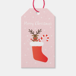 Étiquettes-cadeau Joyeux Roudolphe de Noël
