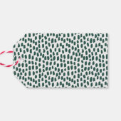 Étiquettes-cadeau Joyeux script moderne Green et Gold Holiday (Dos Horizontal)