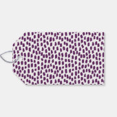 Étiquettes-cadeau Joyeux script moderne violet or vacances (Dos (Horizontal))