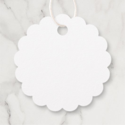 Étiquettes Cadeau Joyeux Swag de Noël avec Bleu Bow (Dos)