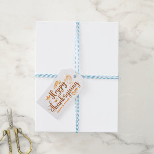 Étiquettes-cadeau Joyeux Thanksgiving
