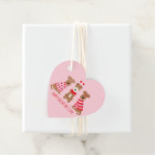 Étiquettes Cadeau Joyeux Valentines Day Welsh Wire Fox Terrier Chien (En situation)