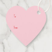 Étiquettes Cadeau Joyeux Valentines Day Welsh Wire Fox Terrier Chien (Dos)